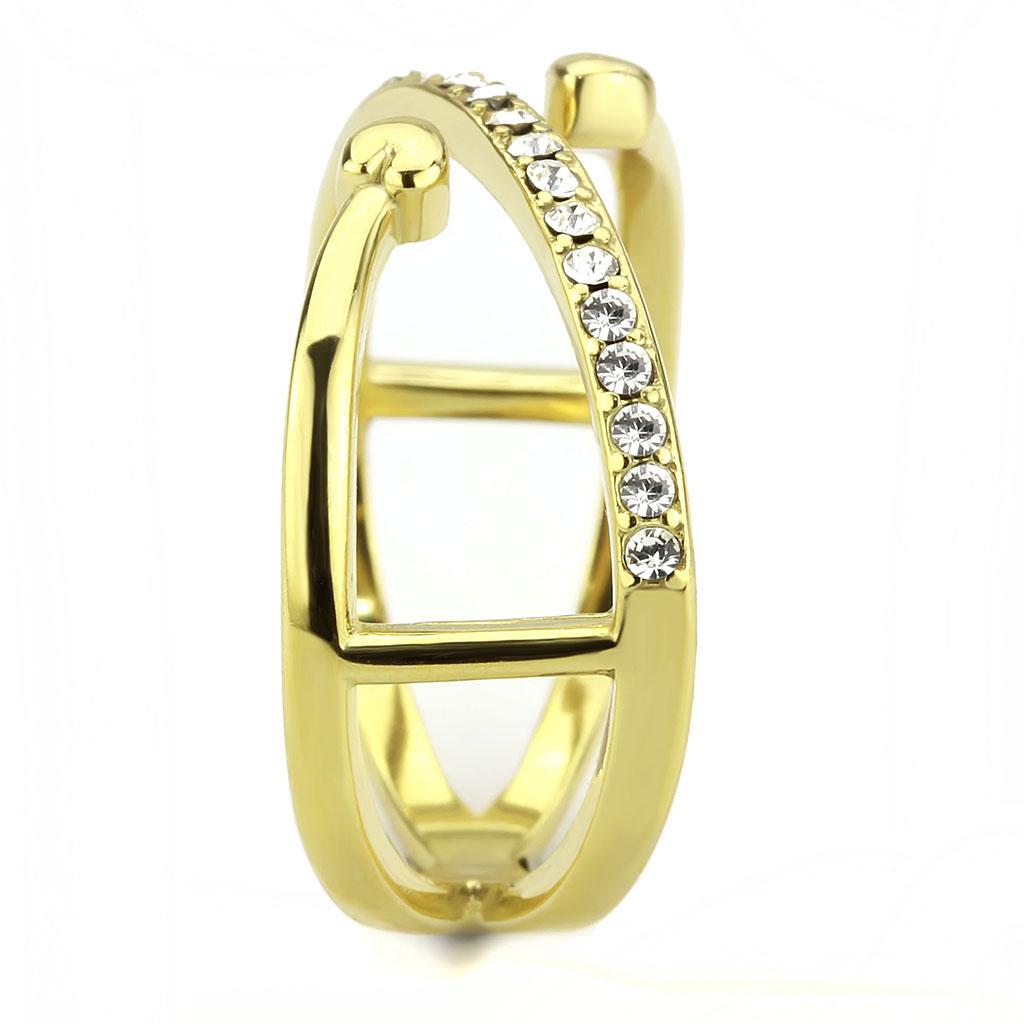 TK3625 - IP Gold(Ion Plating) Stainless Steel Ring with Top Grade