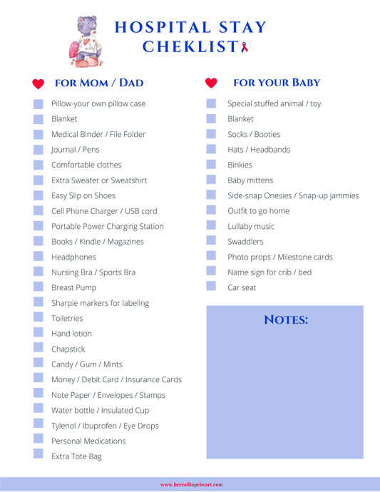 Hospital Checklist-CHD